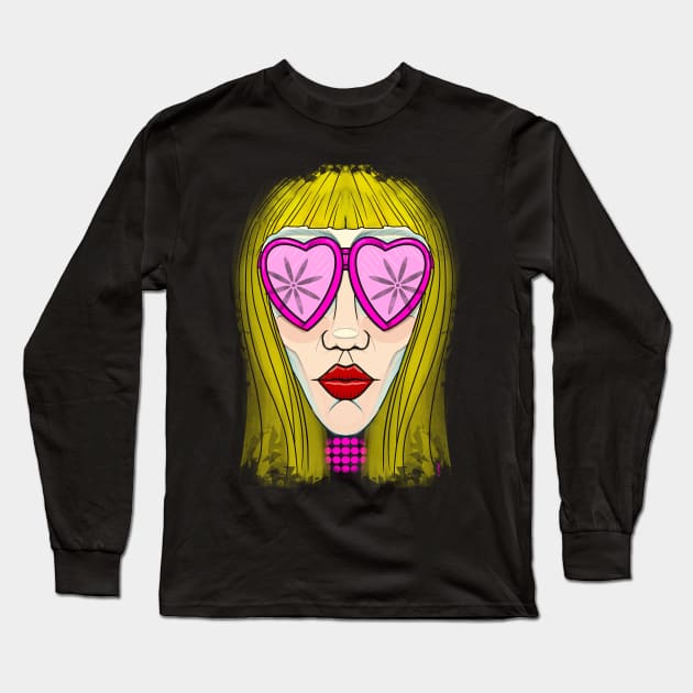 Retro blonde Long Sleeve T-Shirt by Chillateez 